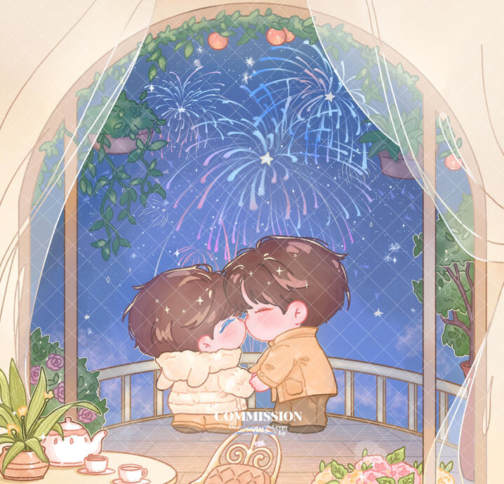 2 fullbody + complicated background