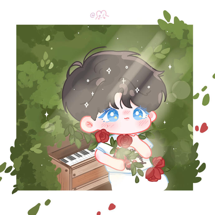 Halfbody + Simple detailed background